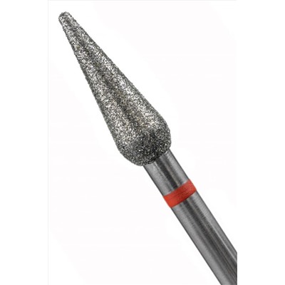 Manita Professional Фреза алмазная капля большая для аппаратного маникюра 856.104.260.120.040 ФАК-4,0 12М, красная насечка, ø 4,0 мм, 5 шт. KRISTALLER, 1231197