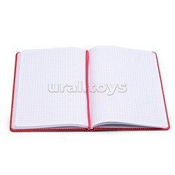Записная книжка "Attomex. Croco" A5 (145 ммx205 мм) 160 стр, белая бумага 70 г/м² в клетку, красный
