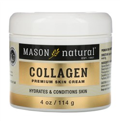 Mason Natural, крем с коллагеном премиального качества, с ароматом груши, 114 г (4 унции)