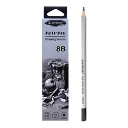 Карандаши чернографитные, набор, ACMELIAE 8B, 12 шт.