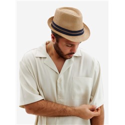 Шляпа мужская MINAKU «Пляж», размер 58, коричневая