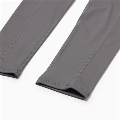 Легинсы спортивные женские MINAKU: SPORTLY, серые, размер 42