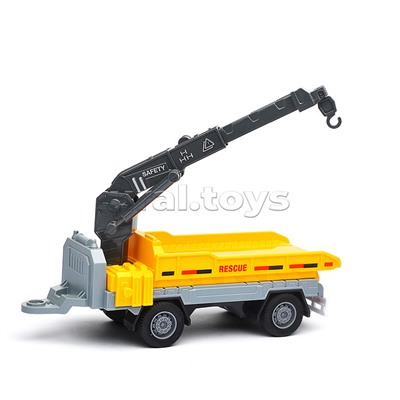 Машина "Погрузчик" с прицепом (свет, звук) в коробке