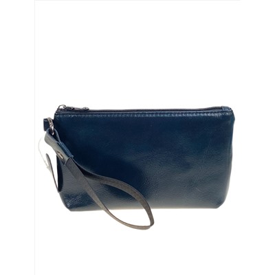 Женский кошелёк  из натуральной кожи, цвет черный