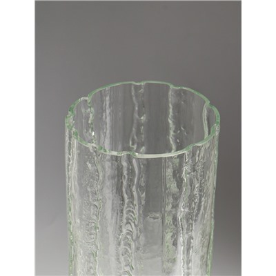 Ваза декоративная, h=35 см, d=12 см, стекло, прозрачная