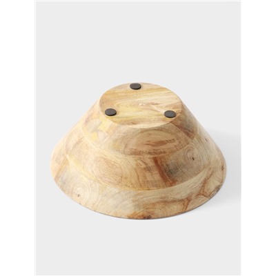 Салатник «Черепаха и цветы», 25×25×10 см, дерево манго