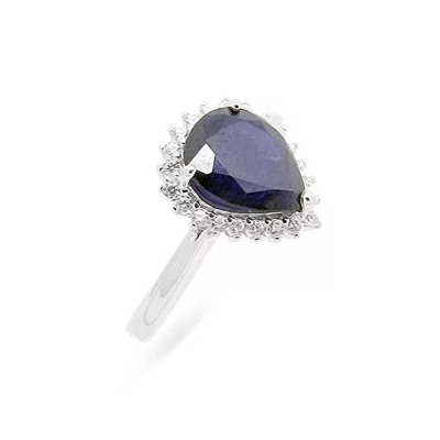 Кольцо из серебра сапфир корунд, SL-RIC68
