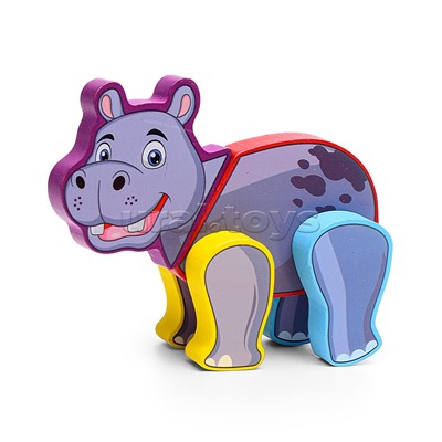 Пазлы "Животные" + доска для рисования