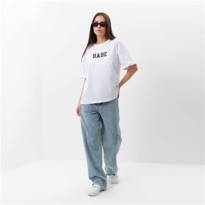 Футболка женская MIST Babe, белая, размер 46-48 (L)