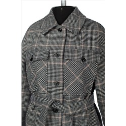 01-10364 Пальто женское демисезонное (пояс)