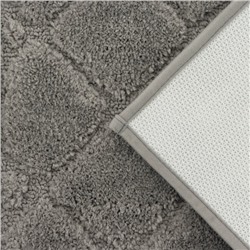 Коврик Доляна «Шамбор», 40×60 см, серый