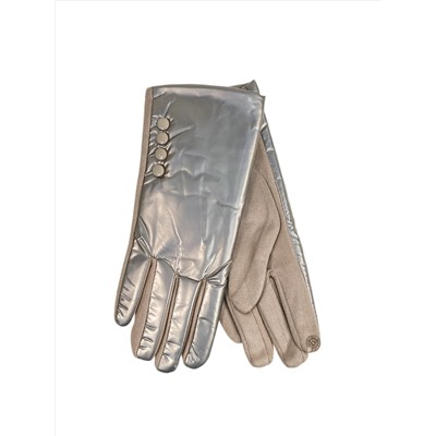 Перчатки осенние утепленные, цвет золото