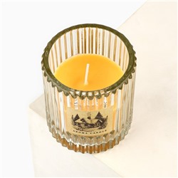 Ароматическая свеча новогодняя в стакане Aroma candle, апельсин, 7.5×8.6 см