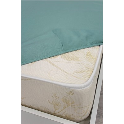 Простыня на резинке аквамарин 180х200  бязь 120гр/м Текстильная коллекция