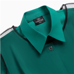 Платье-рубашка с накидкой из сетки, Стильное самообладание (2 в 1)