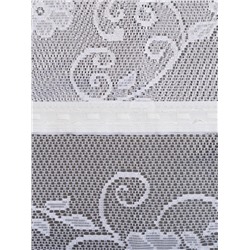 Тюль на кухню со шторной лентой, 305×165 см, цвет белый, 100% полиэстер