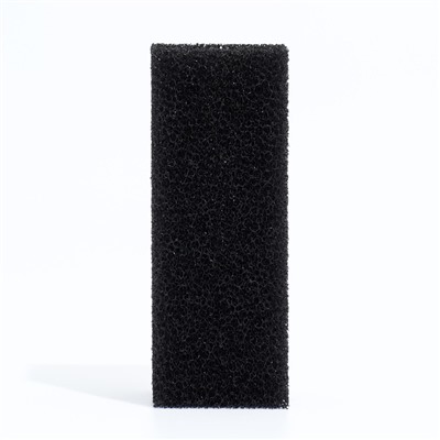 Губка прямоугольная для фильтра № 1, ретикулированная 30 PPI, 4×4.5×11 см, чёрная