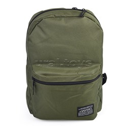 Рюкзак "Khaki" подростковый 40x29x17 см (14 л) 250 г, 1 отделение на молнии, 1 передний карман, темно-зеленый
