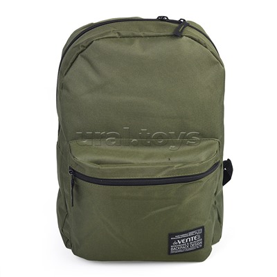 Рюкзак "Khaki" подростковый 40x29x17 см (14 л) 250 г, 1 отделение на молнии, 1 передний карман, темно-зеленый