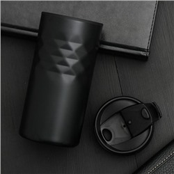 Термокружка SVOBODA VOLI «Сначала кофе», 350 мл, чёрный