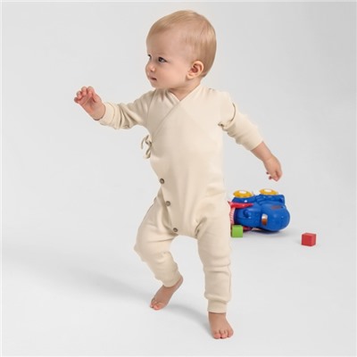 Комбинезон детский MINAKU: Basic Line BABY, рост 86-92, бежевый