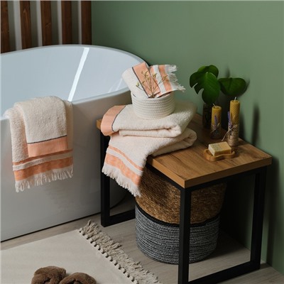 Полотенце махровое LoveLife «Бриз» 30×50 см, оранжевый, 100% хлопок, 500 г/м²