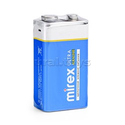 Батарея щелочная Mirex 6LR61/ Крона 9V 1 шт
