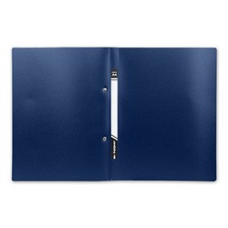 Папка скоросшиватель пластиковая с карманом синяя 0,55мм NC4455B inФОРМАТ