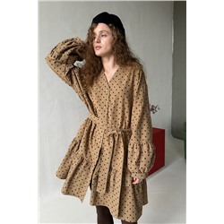 Платье женское  COSY076/02/Бежевый, черный