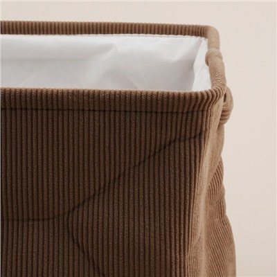 Короб для хранения вещей SL Home, 35×25×23 см, коричневый