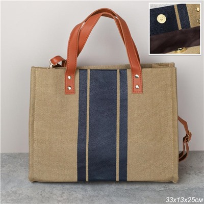 Сумка 33x13x25 / FX-2024 /уп 10/100/синяя полоса на кнопке