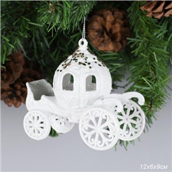 Новогоднее украшение Карета 5,5х9х10 см / WF-164 /уп 300/