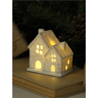 Фигурка Домик с подсветкой новогодний 8 см / 7099 /уп 2/96/LED