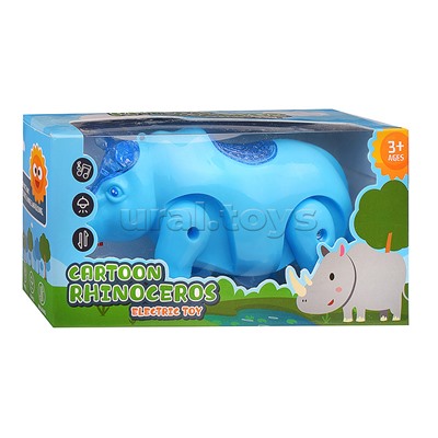 Носорог на батарейках, в коробке