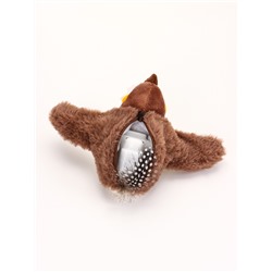 Интерактивная игрушка для животных «Воробей», коричневая