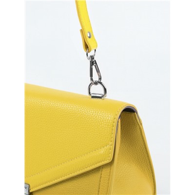Ручка для сумки из экокожи, с карабинами, 125×1.8 см, жёлтая