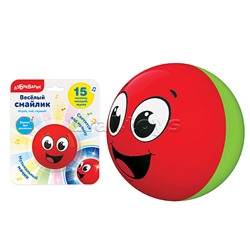 Веселый смайлик. Красный