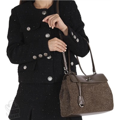 Сумка женская кожаная 9766VGAA khaki Vitelli Grassi