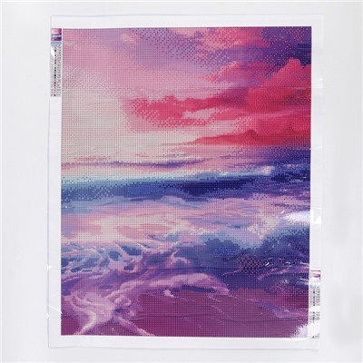 Алмазная вышивка полное заполнение «Пляж», на холсте 40×50 см