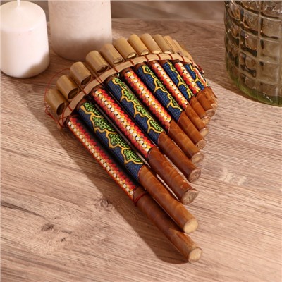 Сувенирный музыкальный инструмент «Флейта», 30×5×18 см, МИКС