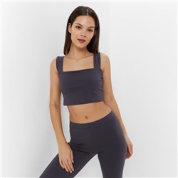 Топ женский MINAKU: Basic line, цвет графитовый, размер 48