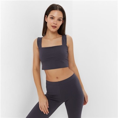 Топ женский MINAKU: Basic line, цвет графитовый, размер 48