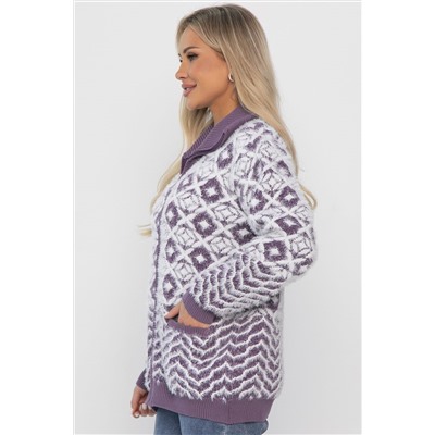 Свитер на молнии Сканди НЬЮ (сиреневый) Б14401-20М