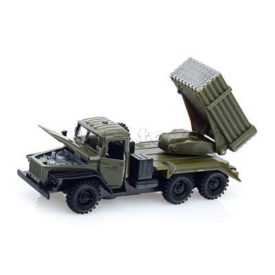 Машина Урал Град военный (свет+звук, открыв. двери) инерц. в коробке