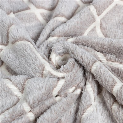 Плед светящийся в темноте «Этель. Геометрия», 150×200 см, корал-флис