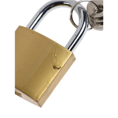 УЦЕНКА Замок навесной тип 14, 36х60 мм, 3 ключа