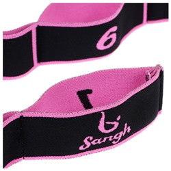 Эспандер-лента эластичная с захватами, 90×4 см, MEDIUM, цвет розовый