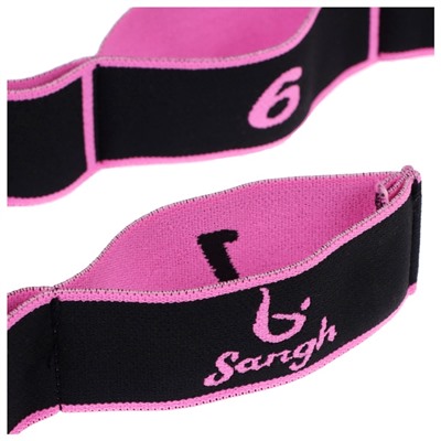 Эспандер-лента эластичная с захватами, 90×4 см, MEDIUM, цвет розовый