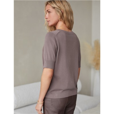 Джемпер тонкой вязки из вискозы с нейлоном