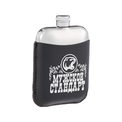 Фляжка «Мужской стандарт», нержавеющая сталь, 180 мл, 6 oz